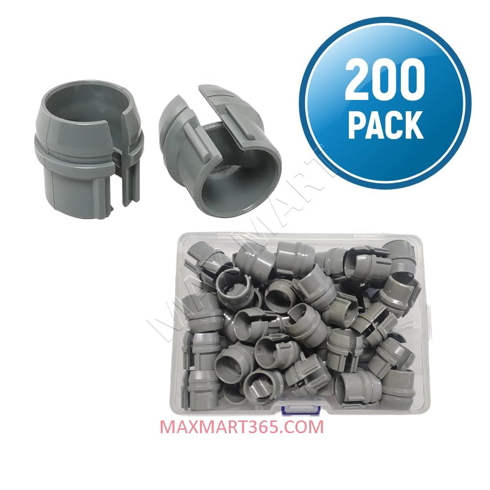 1/2-inch Non-Metallic Snap-in PVC Cable Connectors Fittings fits 14/2, 14/3, 12/2, 10/2, 10/3 for Potlights Gimbals Junction Boxes