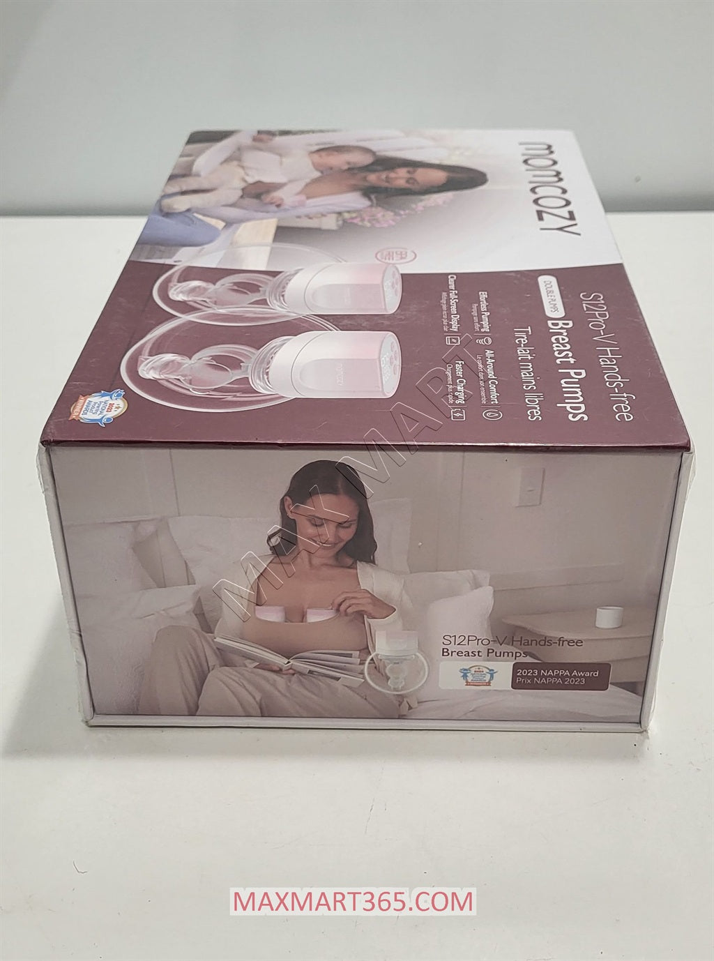 Momcozy S12 Pro-V Pinky Pro Hands Free Breast Pump, Electric Wearable Double Wireless Pump