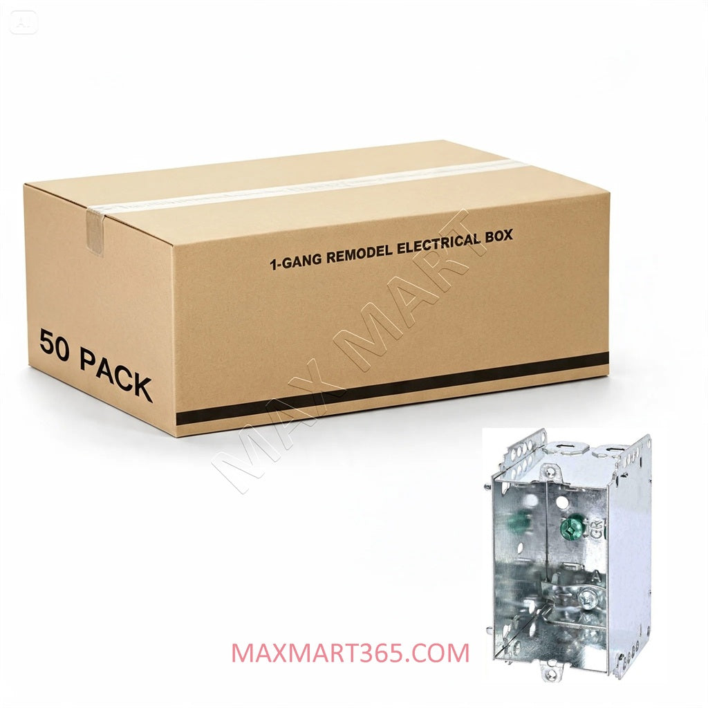 Buy 2 Cases of Single-Gang Electrical Box, Get 100pcs of 1/2 Cable Connector for free