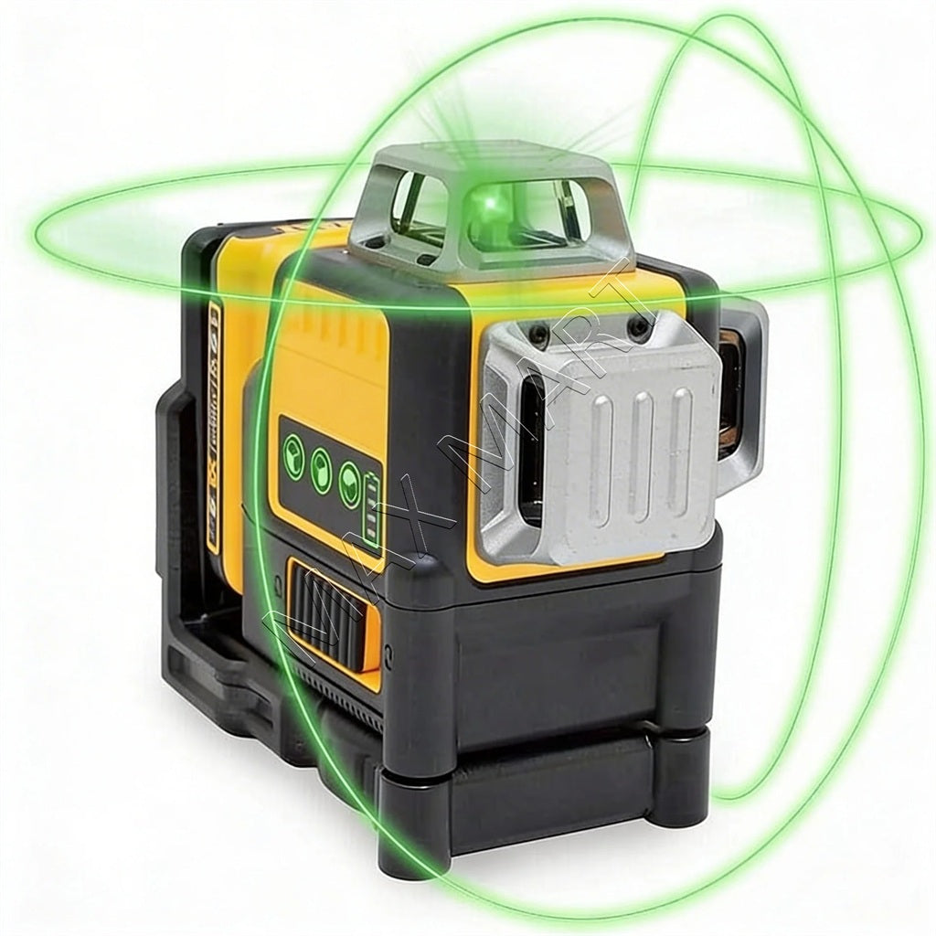 12V 100ft Green 360 Degree 3-Beam Self-Leveling Laser Level Kit for DeWalt Replacement