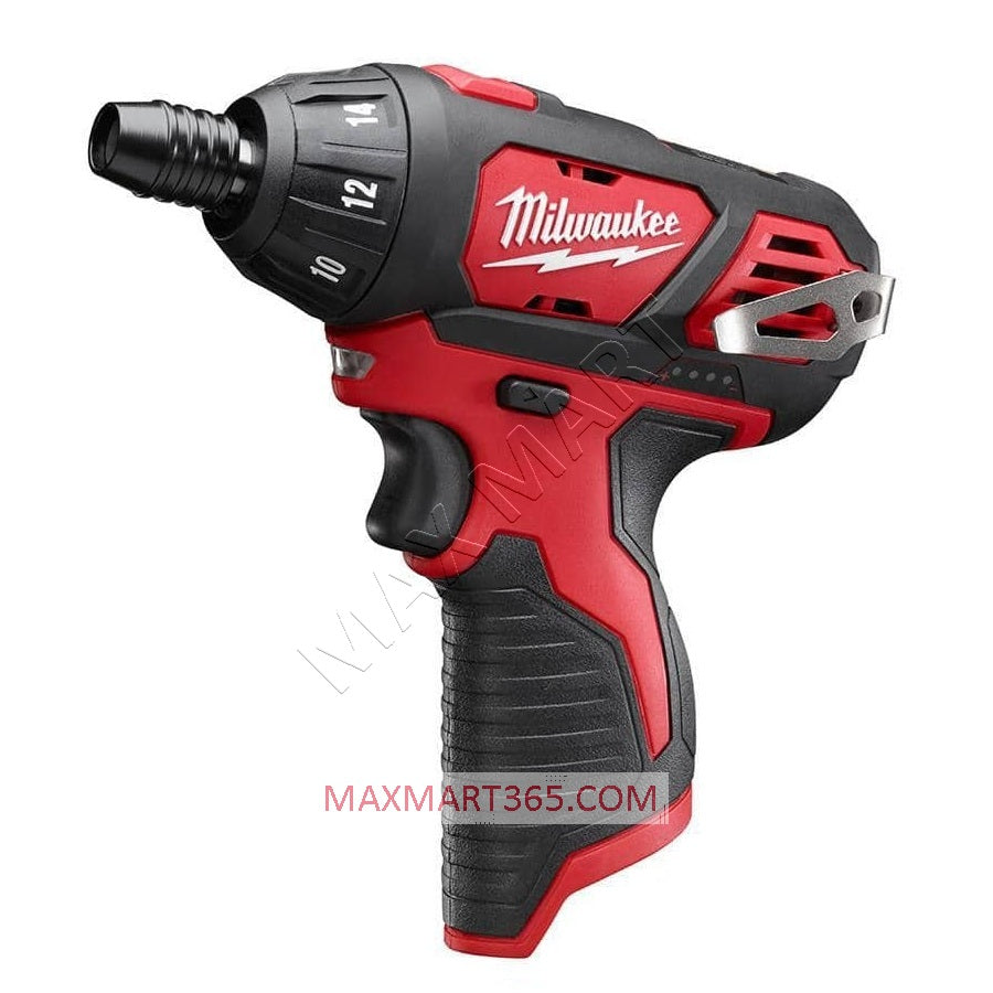 Milwaukee 2401-20 M12 无绳 1/4 英寸六角螺丝刀（仅工具）