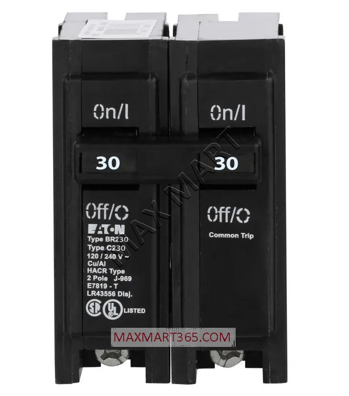 Eaton ETN BR230 30-Amp 30A Circuit Breaker Double Pole 2P
