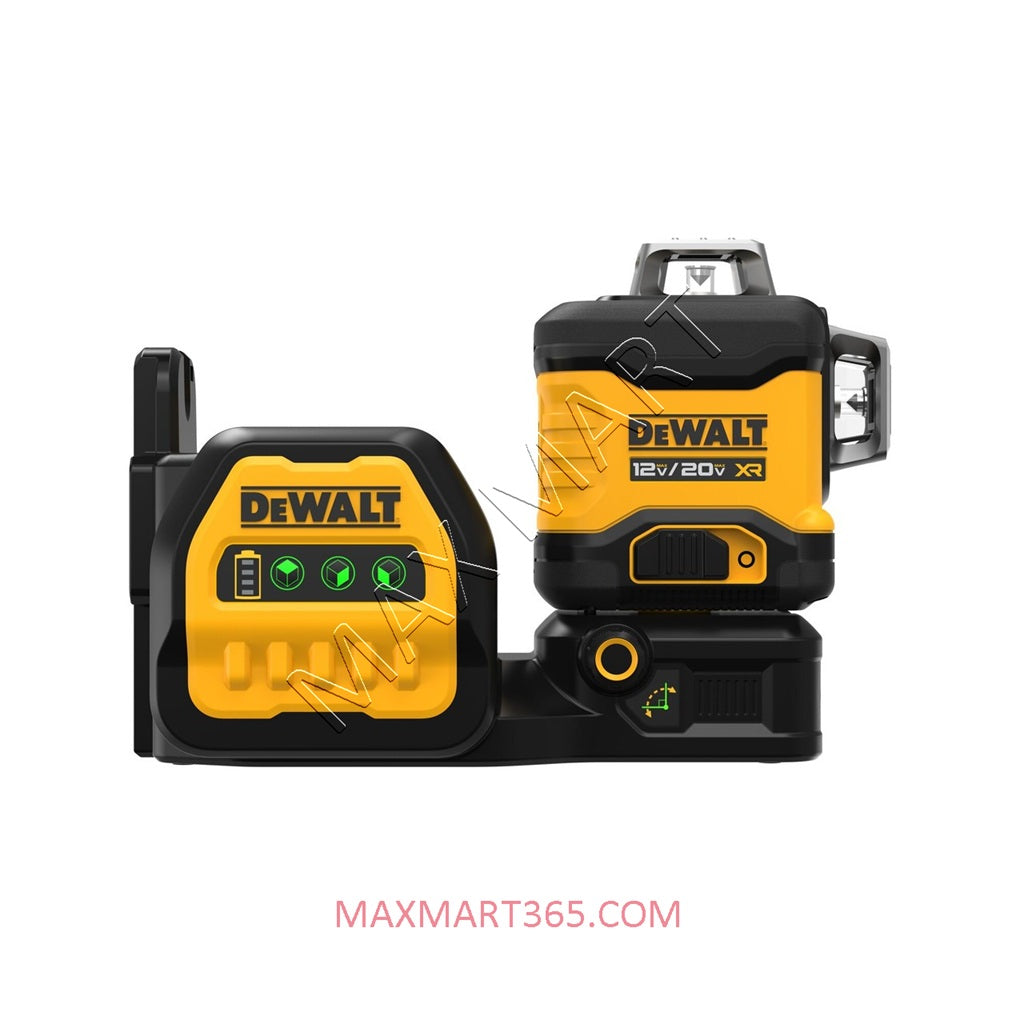 DEWALT 20V MAX 3 X 360 绿色激光指示器（带硬质工具箱）DCLE34030GB（仅工具）