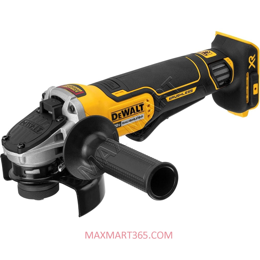 DEWALT DCG413B 20V XR Cordless Brushless Angle Grinder with Kickback Brake