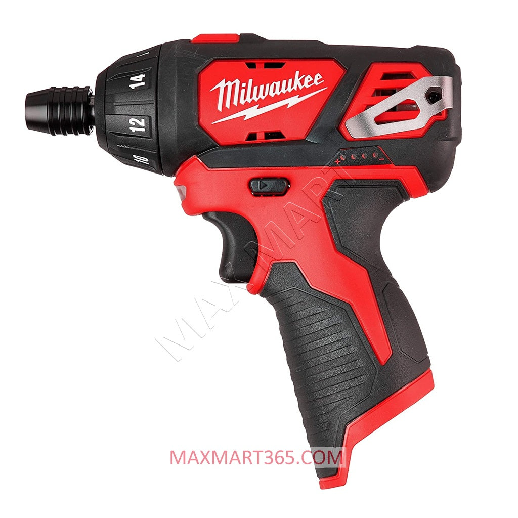 Milwaukee 2401-20 M12 无绳 1/4 英寸六角螺丝刀（仅工具）