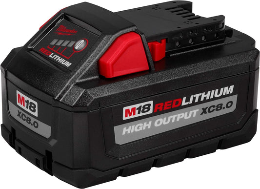 Milwaukee M18 18V Lithium-Ion Extended Capacity (XC) HIGH OUTPUT 8.0Ah 8Ah Battery 48-11-1880