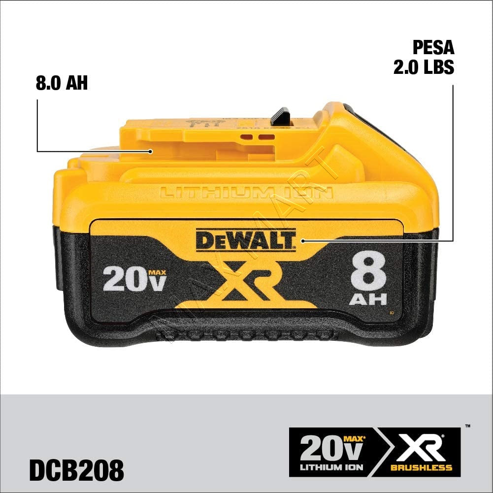 DEWALT 20V 8Ah 8.0Ah Max XR 锂离子电池 DCB208