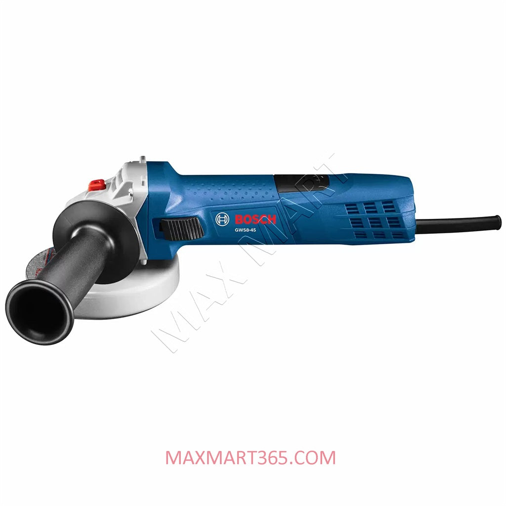 Bosch 120V Corded 4 1/2-inch Angle Grinder with Lock-On Slide Switch and Guard GWS8-45