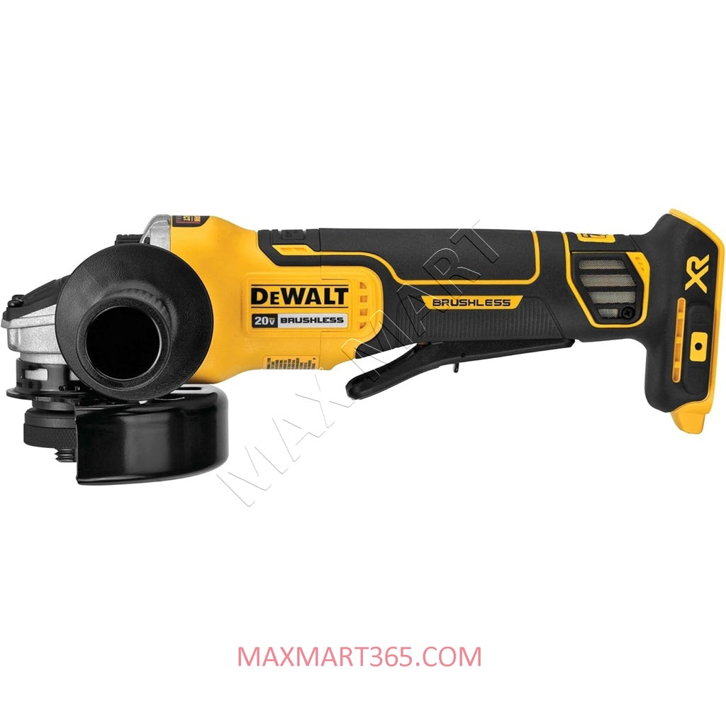 DEWALT DCG413B 20V XR Cordless Brushless Angle Grinder with Kickback Brake