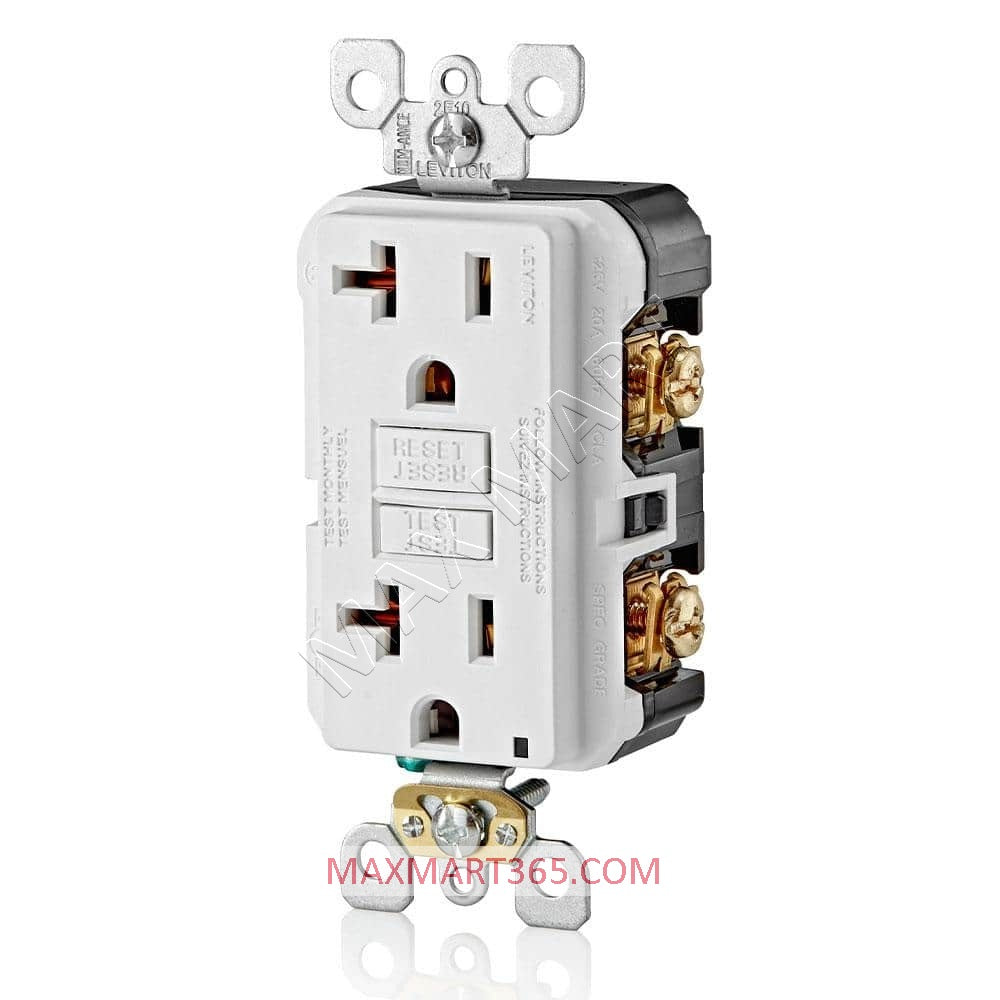 Leviton Decora 20A 20安培防篡改TR超薄GFCI插座插头