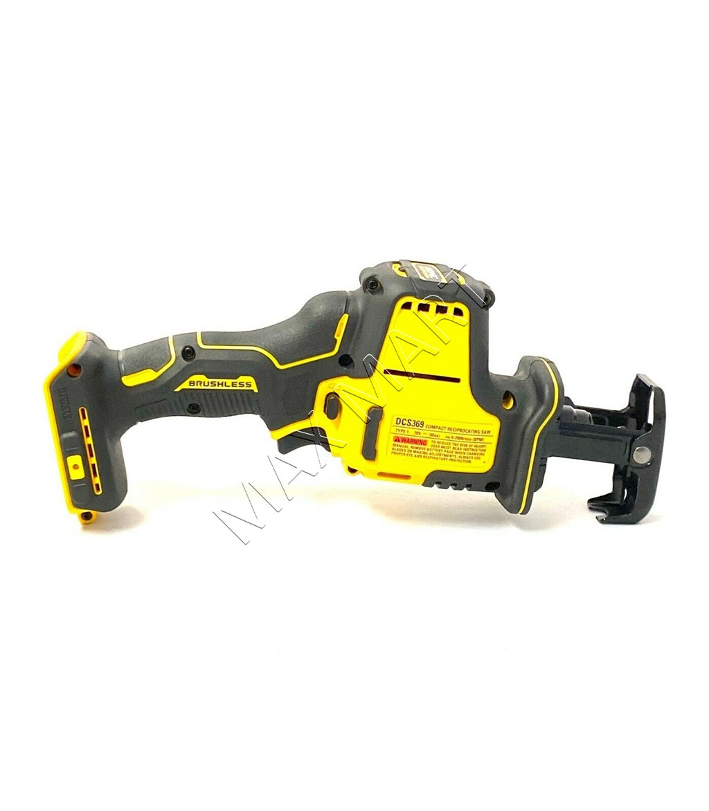 DEWALT DCS369B Cordless Brushless Compact One-Handed Reciprocating Saw Hackzall Sawzall (Tool Only)