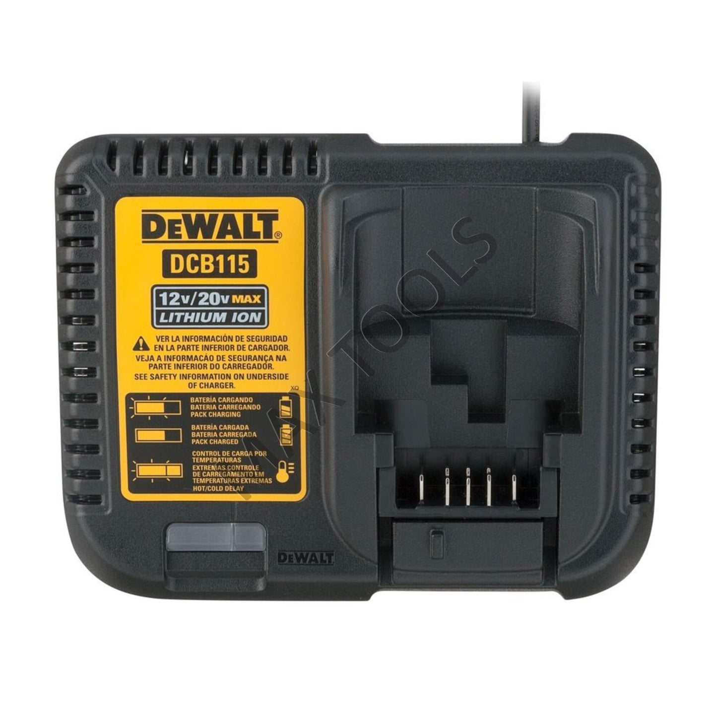 DEWALT DCB115 12V/20V/60V 4 安培快速充电器