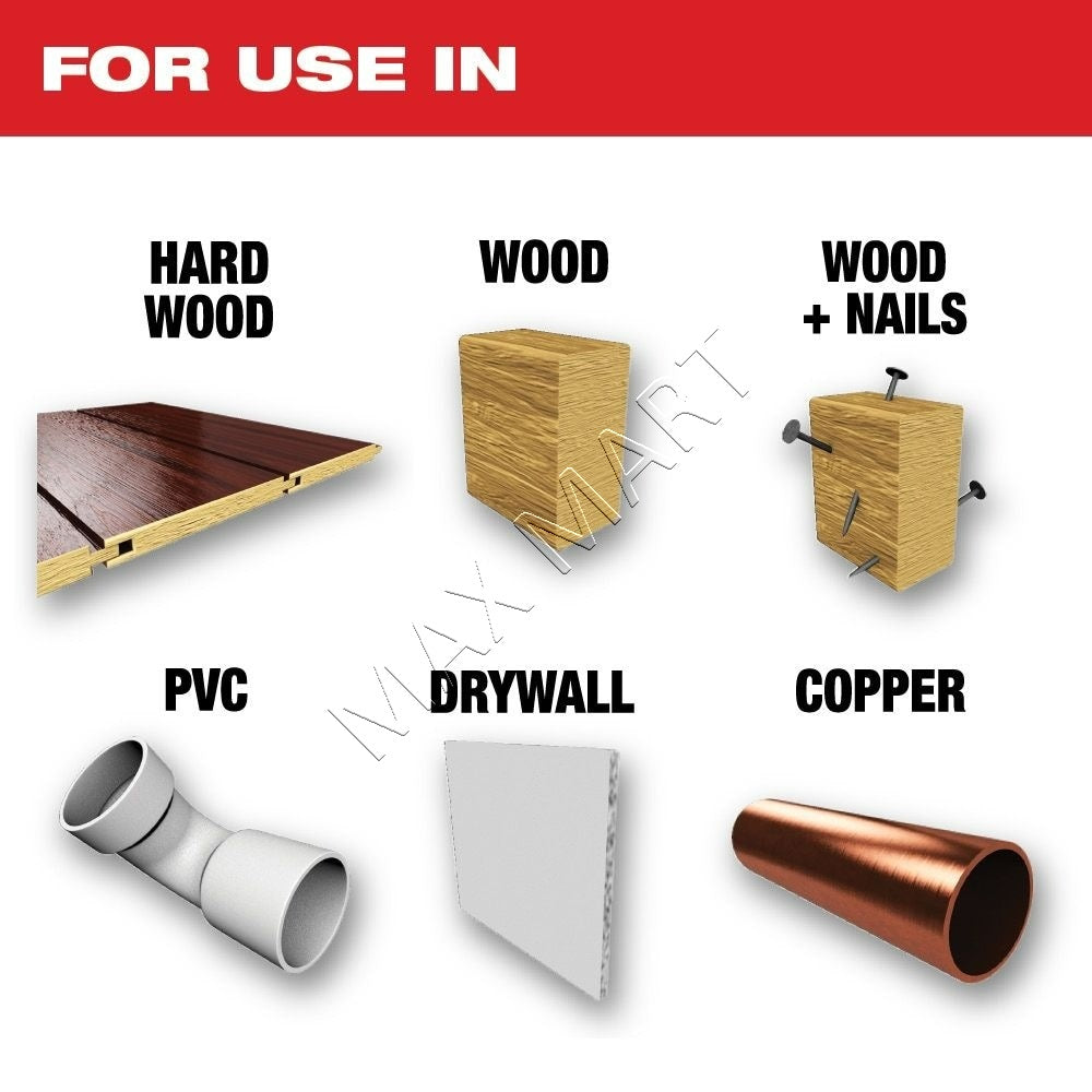 Milwaukee 49-10-9212 Oscillating Multi Tool Bi-Metal, Hardwood, and Wood Blade Kit with Case (8 Pack)