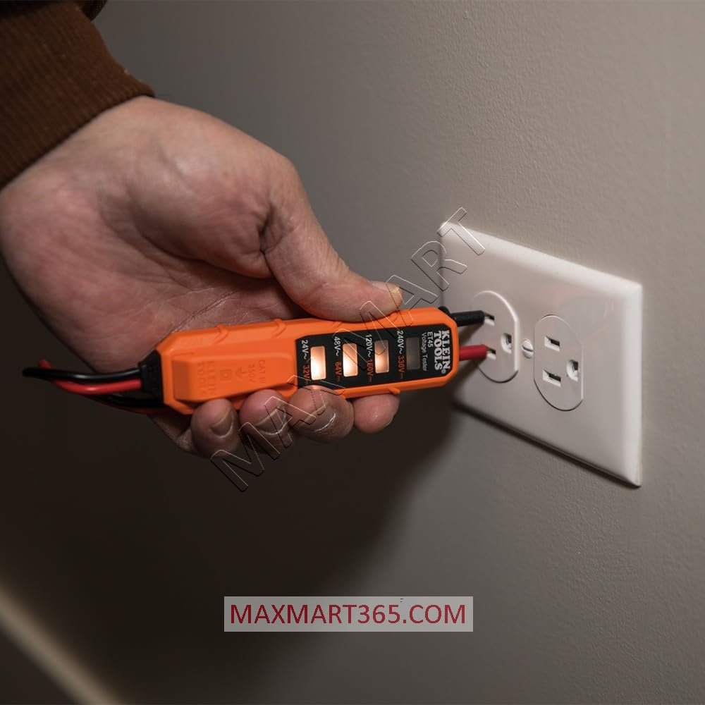 Klein Tools ET45VP Electrical Test Kit with GFCI Receptacle Outlet Tester and AC/DC Voltage Tester