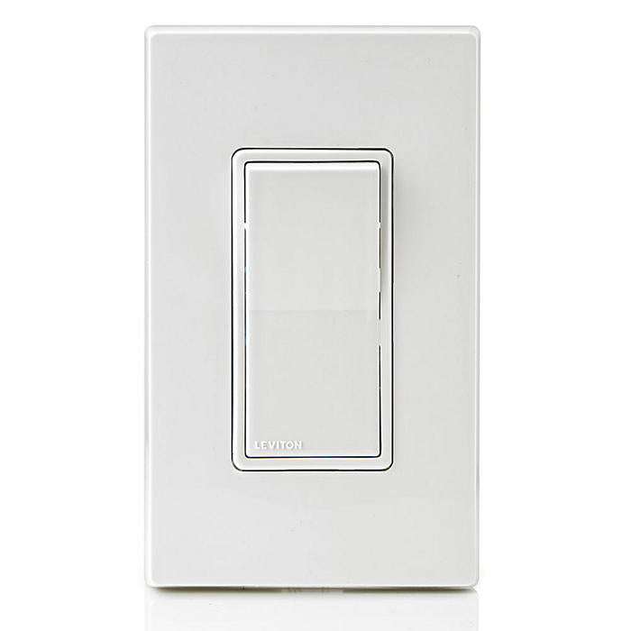 Leviton 15Amp Decora Single Pole Light Switch in White 5601-P2W