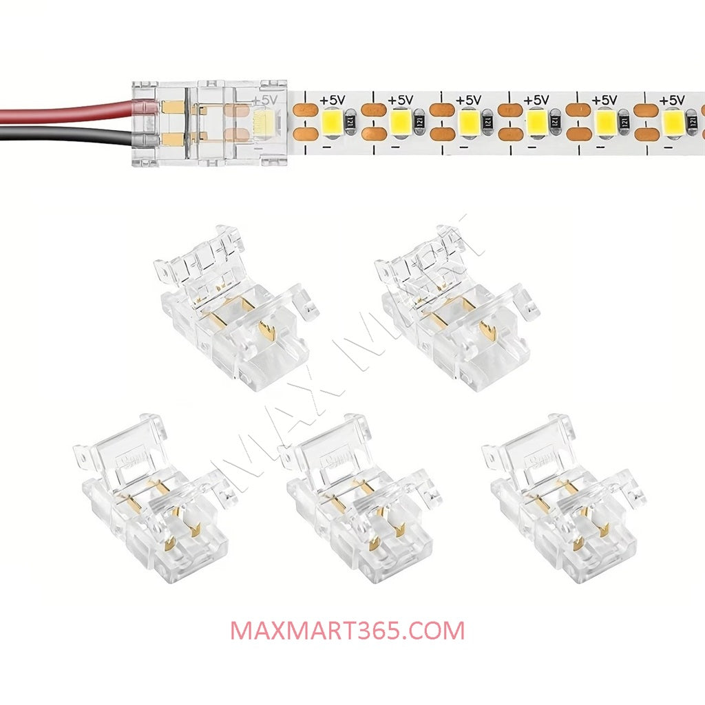 Straight Joint Connector Adapter for 8mm Solderless LED Strip Light