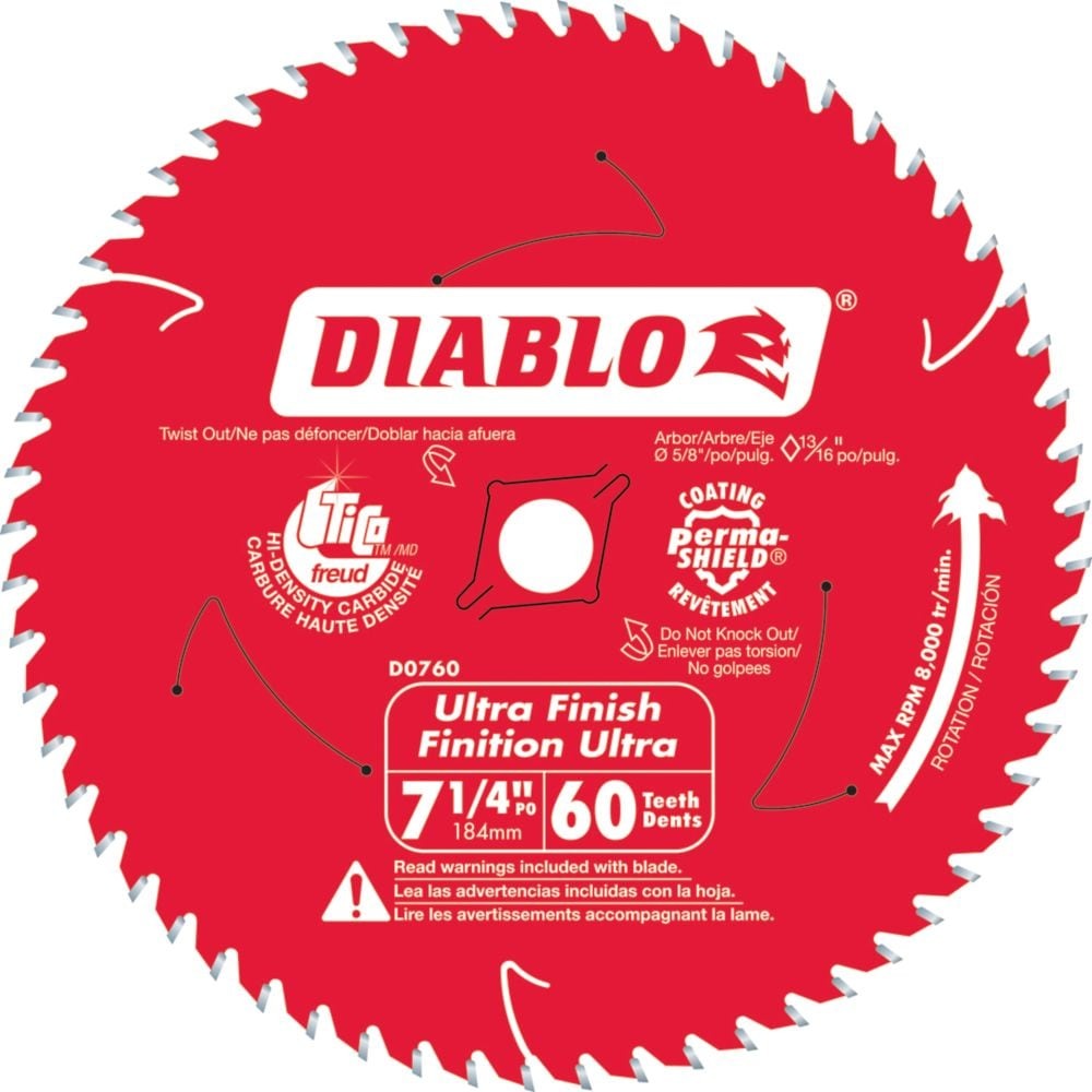 Diablo 7-1/4-inch Carbide Tipped Framing Circular/Miter Saw Blade