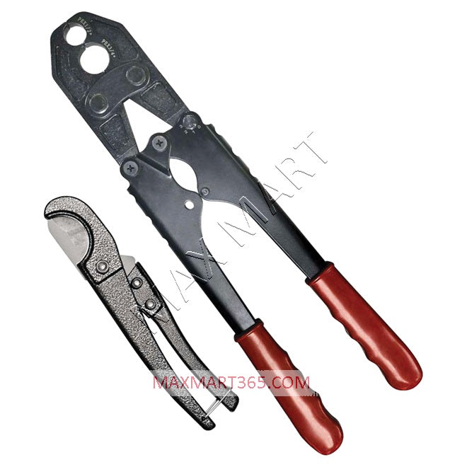 Dependable Plumbing 1/2-inch & 3/4-inch PEX Crimp Tool and Pipe Cutter Combo 5098314