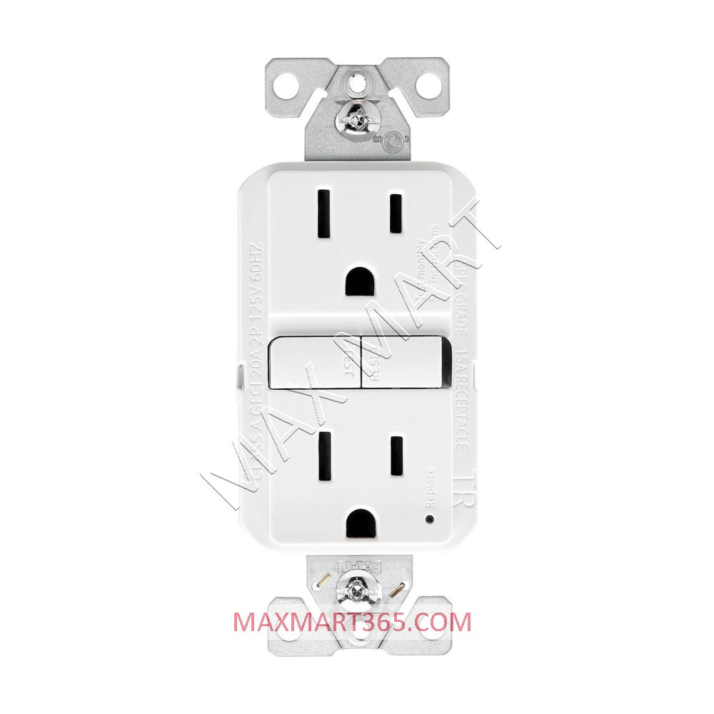 Eaton ETN 15Amp 125V Slim GFCI Tamper-Resistant TR Receptacle Outlet Plug