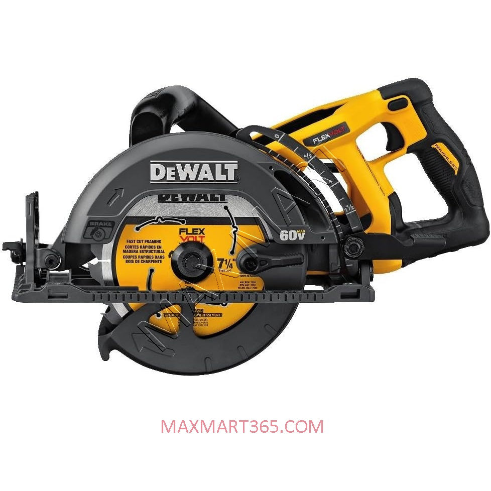 DEWALT DCS577B 60V FLEXVOLT Brushless Cordless 7-1/4-inch Wormdrive Circular Saw (Tool Only)