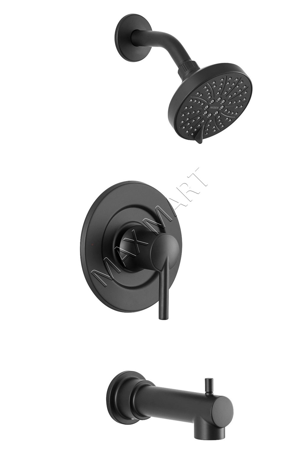 MOEN Arlys 82770BL Bathtub Shower Faucet (Valve Included) - Matte Black