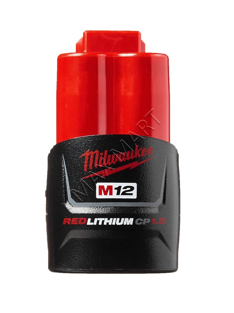 Milwaukee M12 12V Lithium-Ion Compact (CP) 1.5Ah REDLITHIUM Battery 48-11-2401