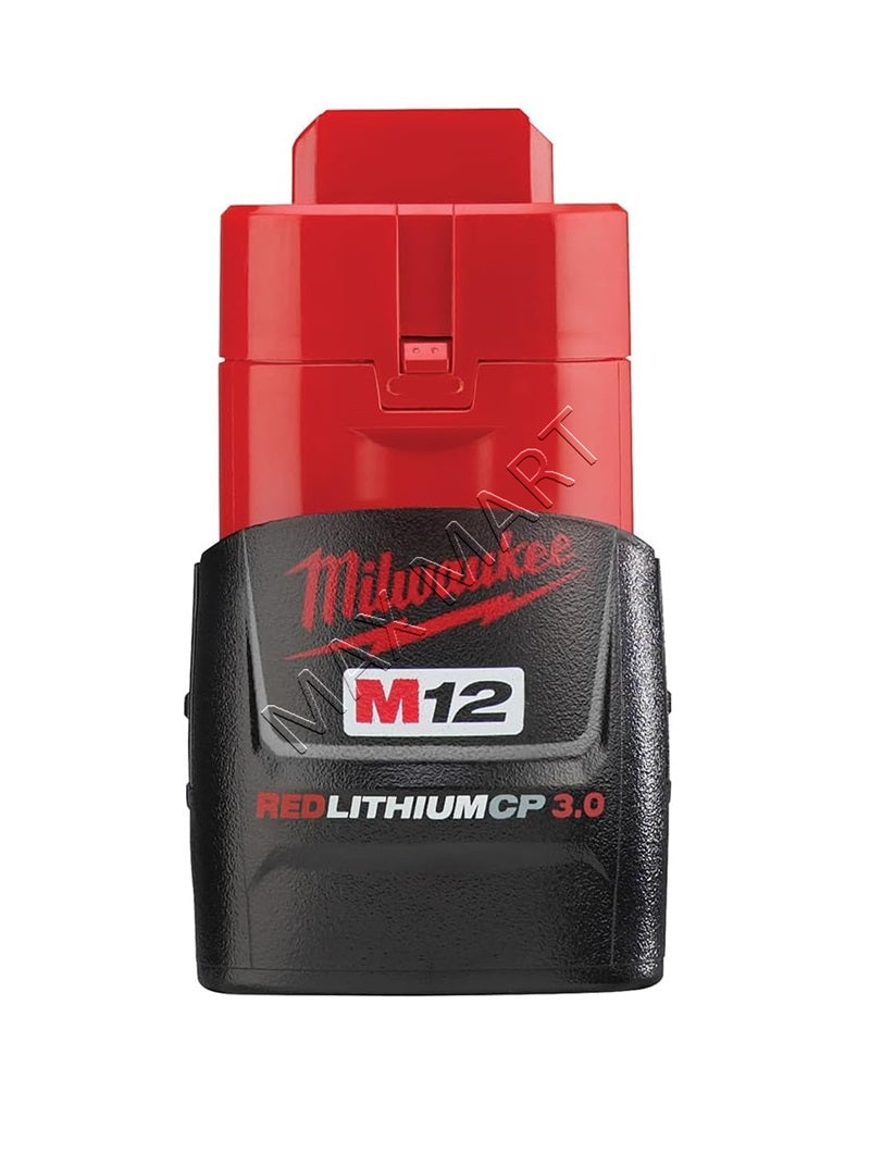 Milwaukee M12 12V Lithium-Ion Compact (CP) 3.0Ah 3Ah REDLITHIUM Battery 48-11-2430