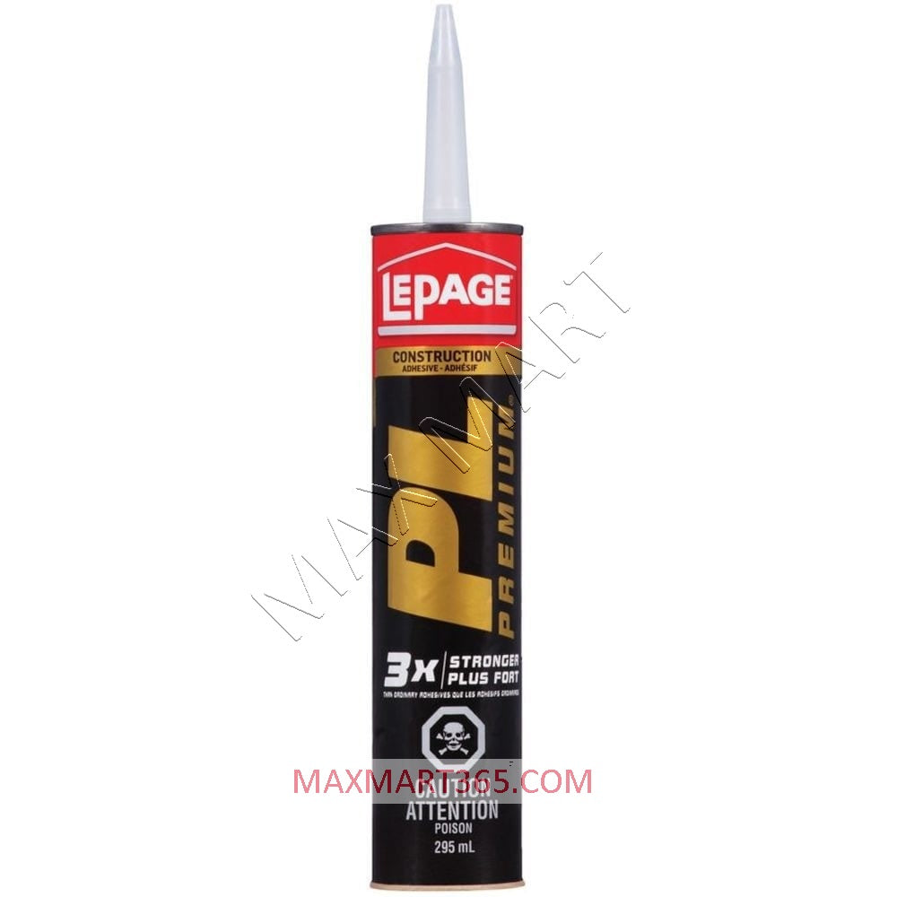 LePage PL Premium Construction Adhesive, Interior/Exterior, Waterproof - 295ml