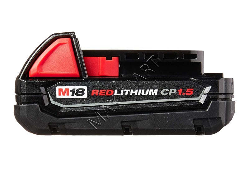 Milwaukee M18 18V Lithium-Ion Compact (CP) 1.5Ah Battery 48-11-1811