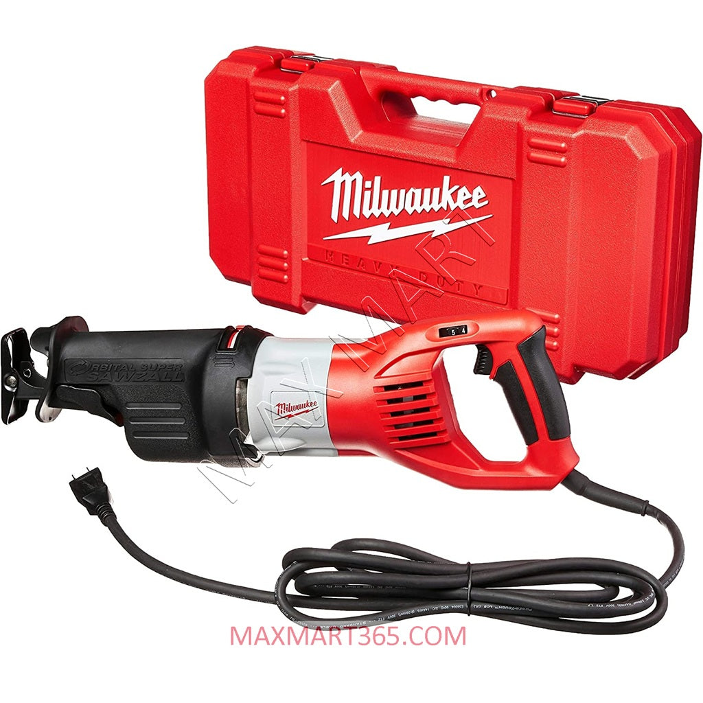 Milwaukee 6538-21 Corded 15Amp 15A SUPER SAWZALL Reciprocating Saw with Hard Case