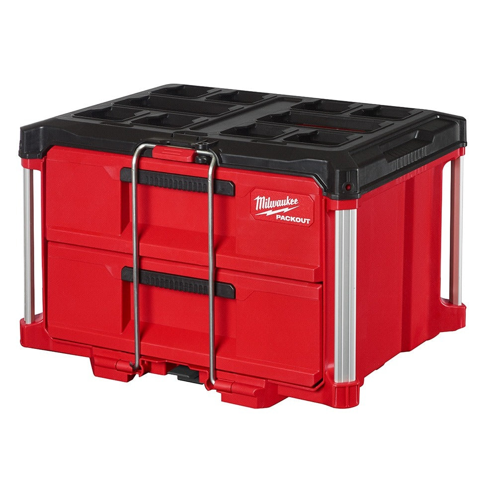 MILWAUKEE 48-22-8442 PACKOUT 22-inch 2-Drawer Tool Box with Metal Reinforced Corners