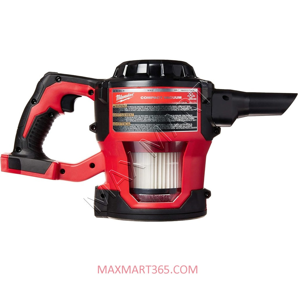 Milwaukee 0882-20 M18 Cordless Compact Vacuum (Tool Only)