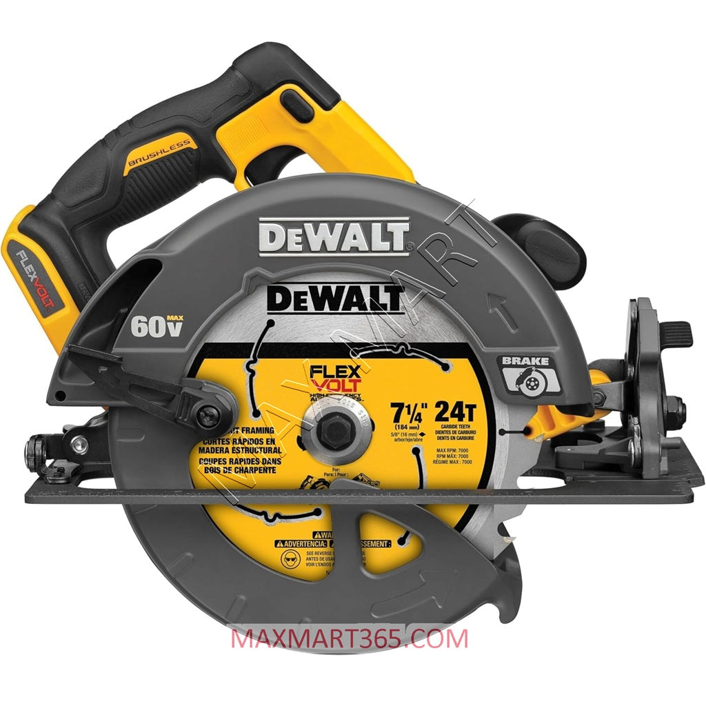 DEWALT DCS578B 60V FLEXVOLT ADVANTAGE Brushless Cordless 7-1/4-inch Circular Saw (Tool Only)