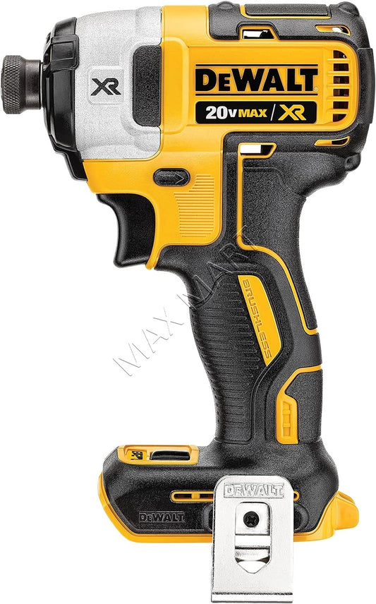 DEWALT DCF887B 20V XR 无绳无刷 3 速 1/4 英寸冲击起子机（仅工具）