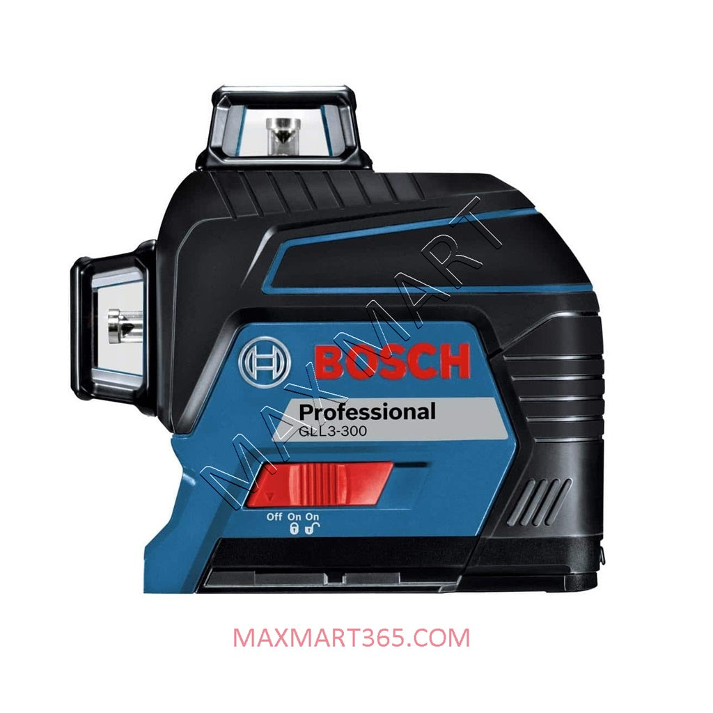 Bosch GLL3-300 Red 200ft 360-Degree 3-Plane Self Leveling Laser Level Kit