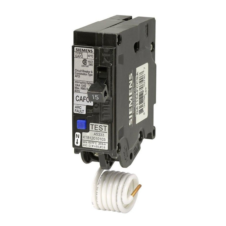 西门子 QA115AFCCSA 15安培电弧故障断路器 (AFCI)