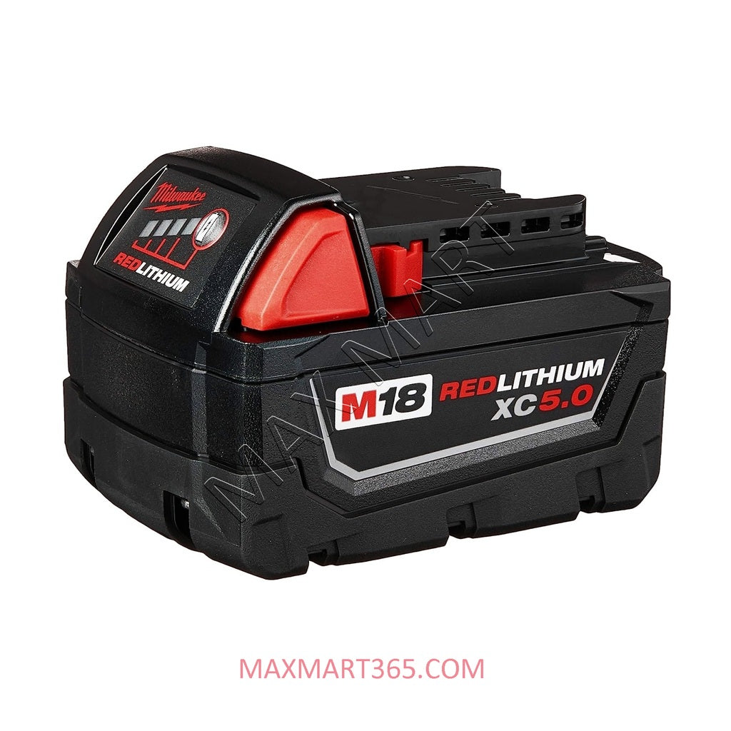 Milwaukee M18 18V Lithium-Ion Extended Capacity (XC) 5Ah 5.0Ah Battery 48-11-1850