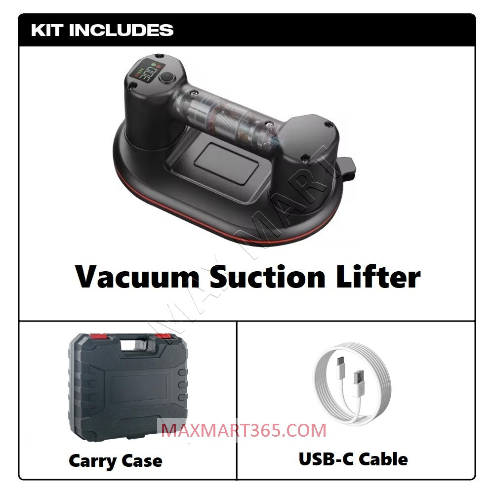 Electric Vacuum Suction Lifter Package for Tiles, Glass, Marble, Stone, Granite
