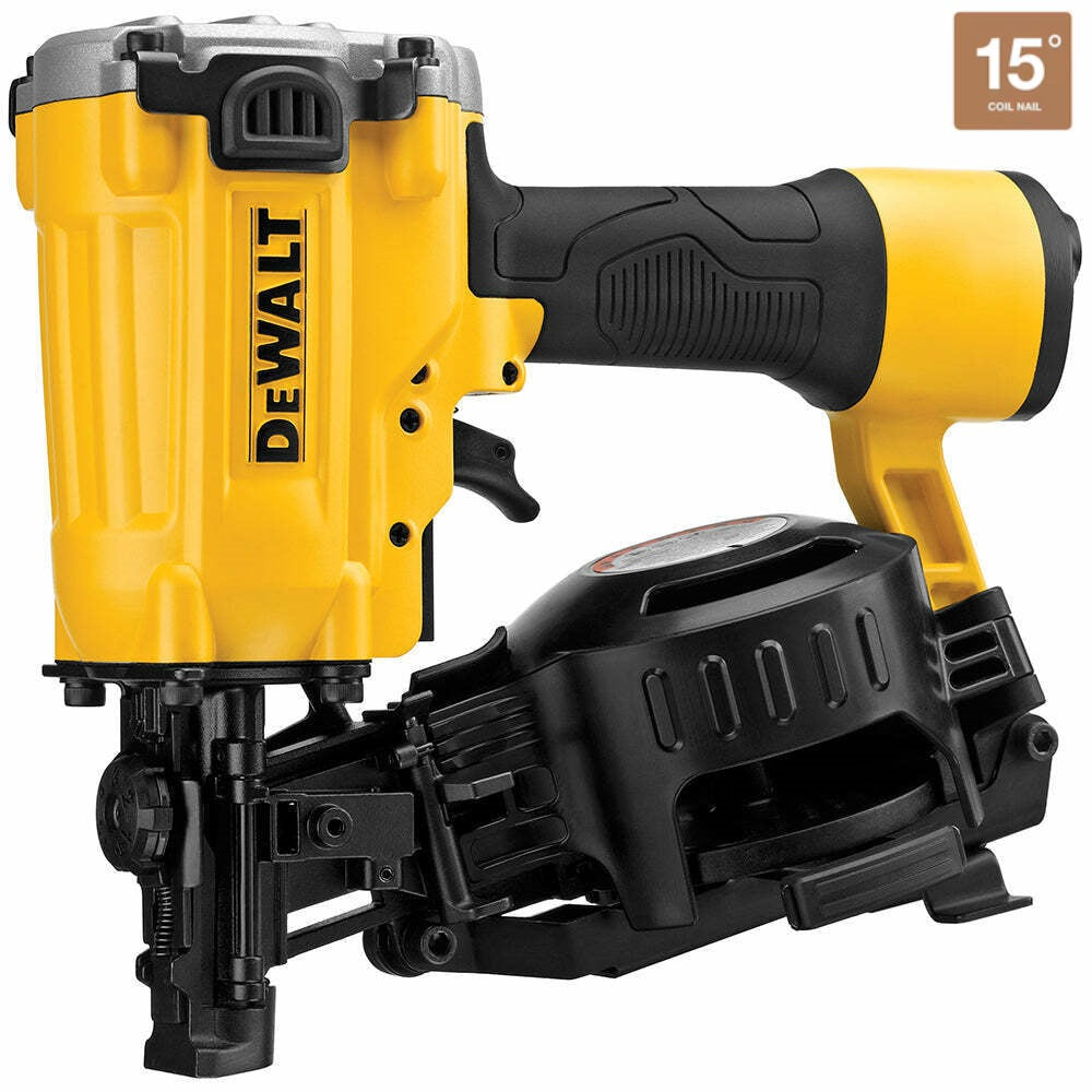 DeWALT DW45RN 3/4-Inch to 1-3/4-Inch 15 Degree Pneumatic Coil Roofing Nailer