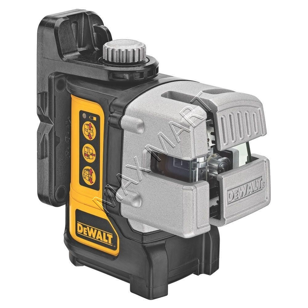 DEWALT 50 英尺和 165 英尺红色自动调平 3 光束十字线激光水平仪套件 DW089K DW089