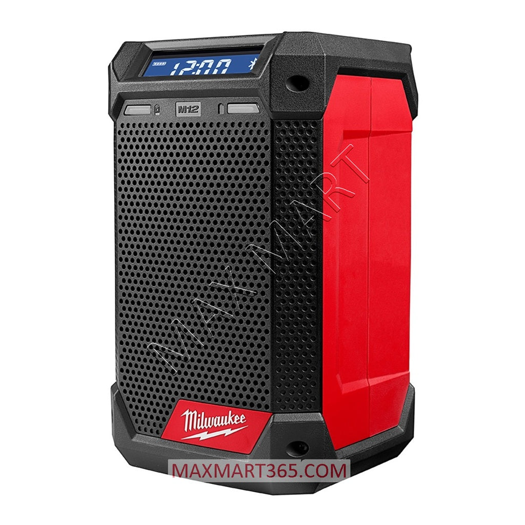 Milwaukee 2951-20 M12 Cordless Bluetooth/AM/FM Jobsite Radio and Charger (Tool Only)