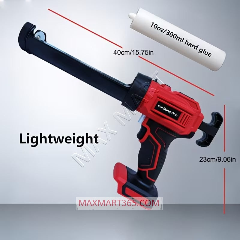 Cordless Caulking Gun for Milwaukee M18 Battery, 4 Adjustable Speeds, Anti-Drip, LED Light (Tool Only)