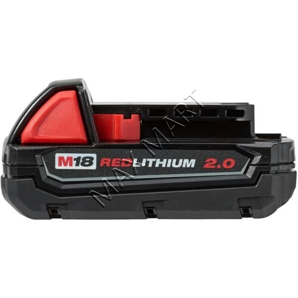 Milwaukee M18 18V Lithium-Ion Compact (CP) 2.0Ah 2Ah Battery 48-11-1820