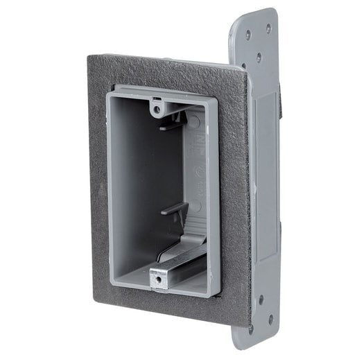 Single-Gang Plastic Electrical Device Box with Foam Gasket