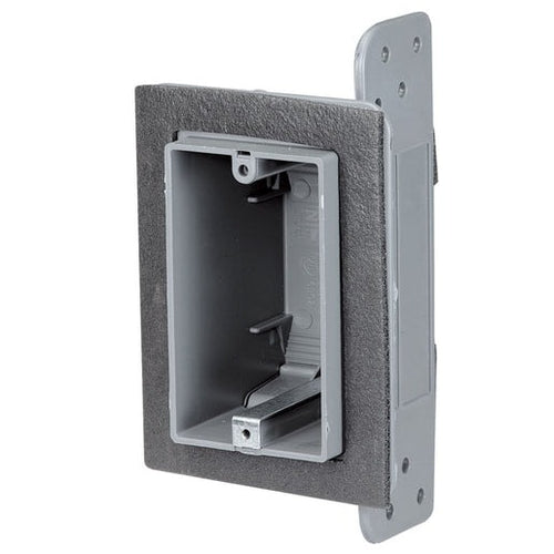 Single-Gang Plastic Electrical Device Box with Foam Gasket