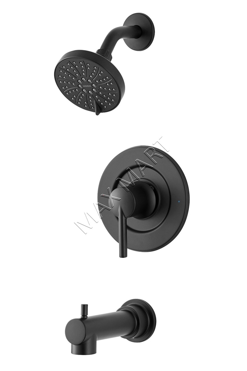 MOEN Arlys 82770BL Bathtub Shower Faucet (Valve Included) - Matte Black