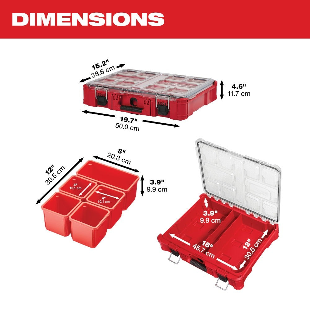 Milwaukee 48-22-8430 PACKOUT 11-Compartment Small Parts Organizer
