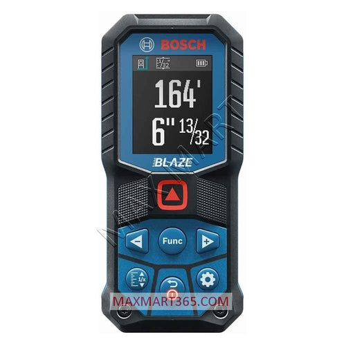 Bosch GLM165-22 Blaze 165ft Red Laser Distance Tape Measurer w/ Color Screen & Measurement Rounding