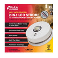 Kidde 2-in-1 2in1 Alarm Hardwire Interconnected Smoke with LED Strobe Light and Voice Alert