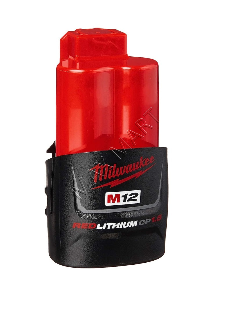 Milwaukee M12 12V Lithium-Ion Compact (CP) 1.5Ah REDLITHIUM Battery 48-11-2401